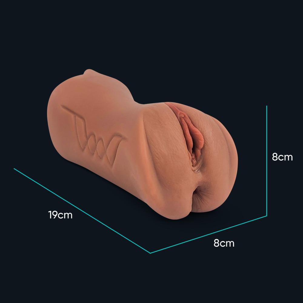 Maße der Pocket Pussy Lisa: 19 cm lang, 8 cm breit, 8 cm hoch