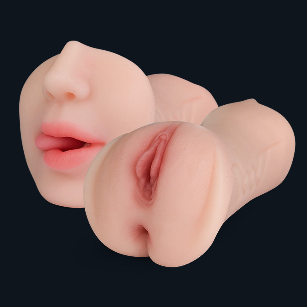 Lisa Pocket Pussy in heller Hautfarbe: Mund, Vagina und Anus
