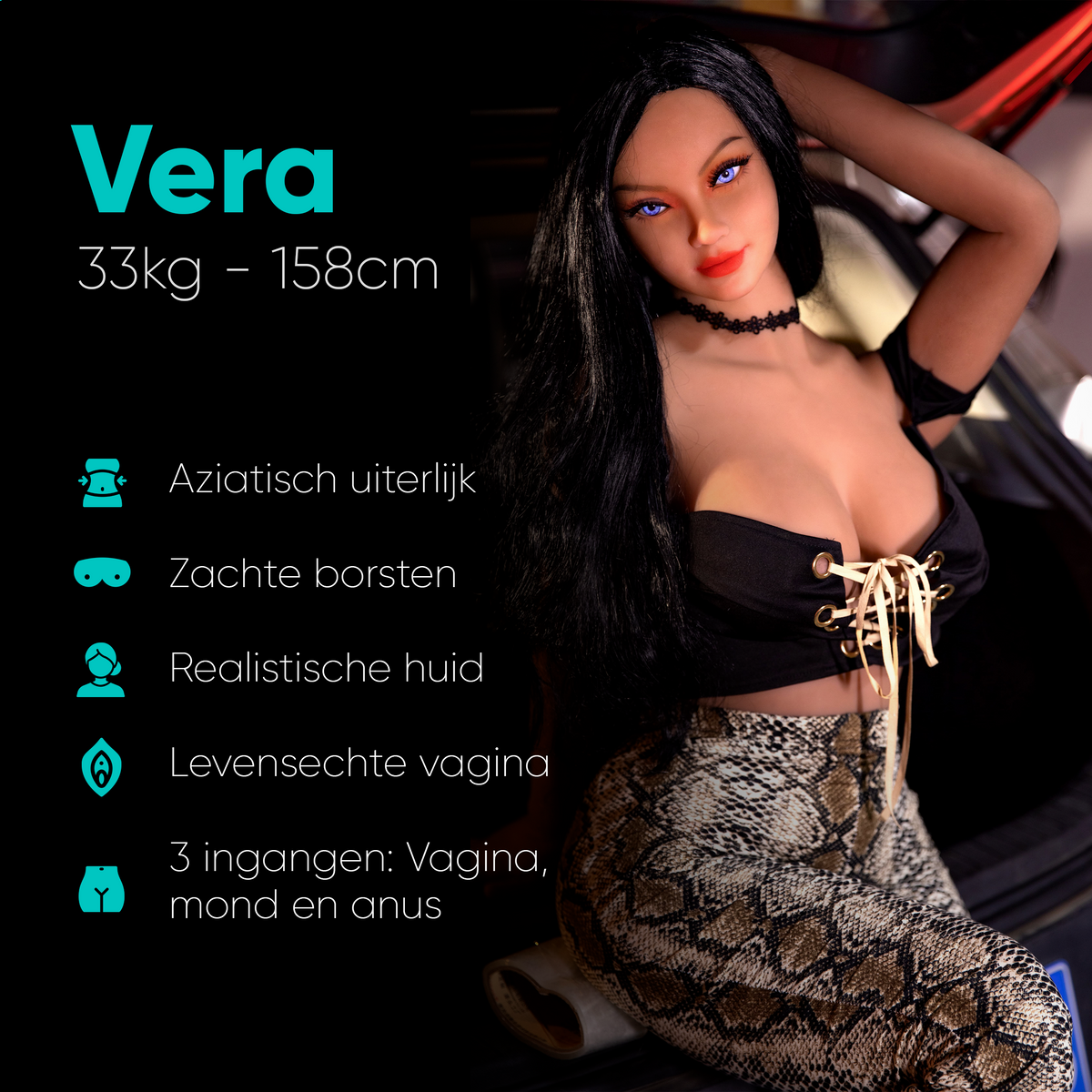 Vera description, lifelike sex doll for men