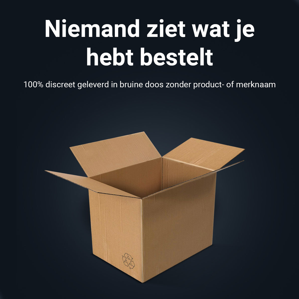 Discreet delivery: plain brown box with no product or brand name