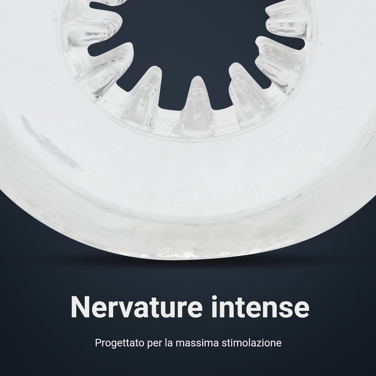 Interno del Pocket Shot masturbatore sleeve con struttura a rilievi intensi