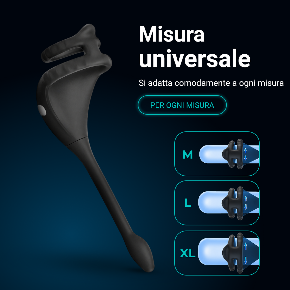 Thinpulse Pro con misura universale, si adatta comodamente alle taglie M, L e XL