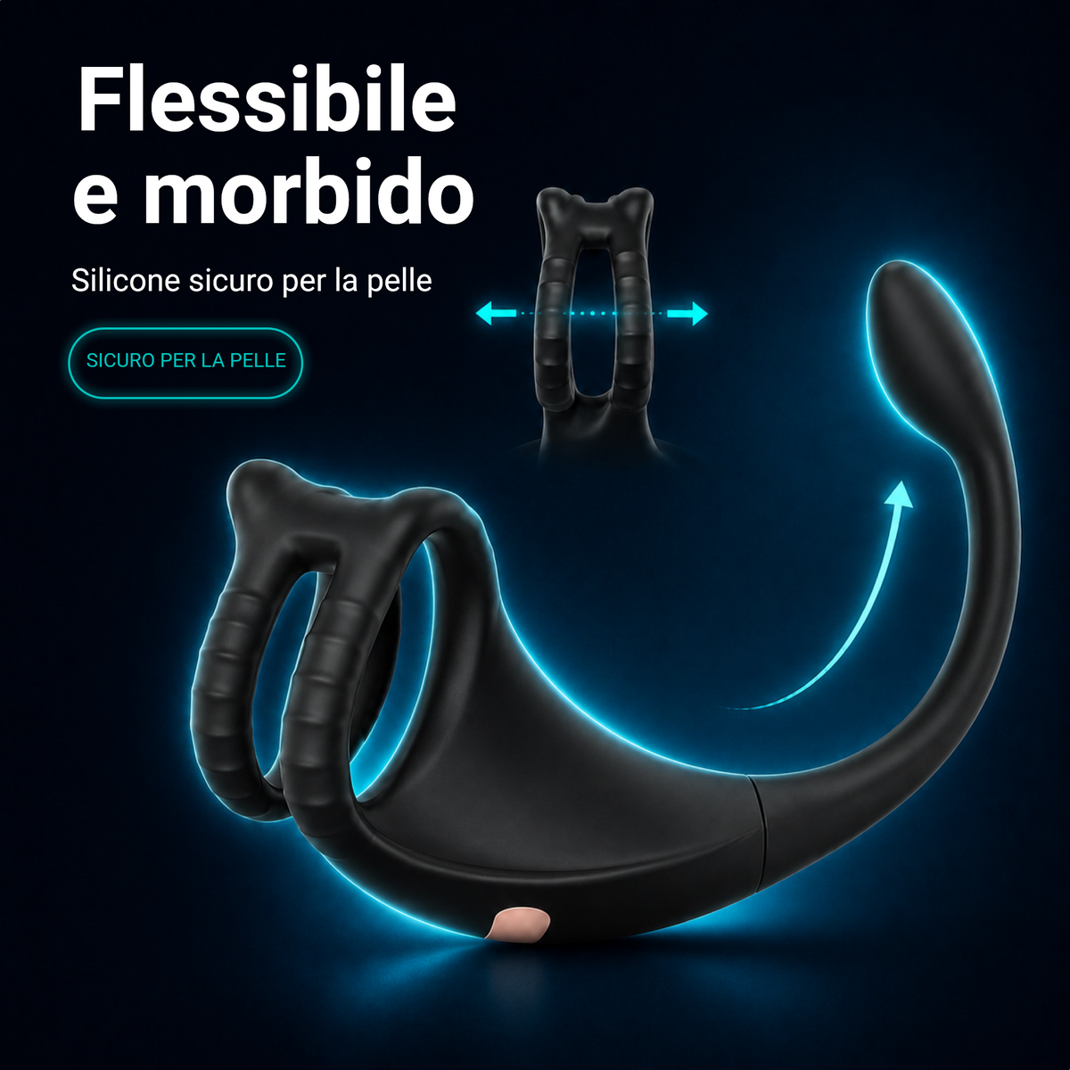 Thinpulse Pro in silicone flessibile e morbido, sicuro per la pelle, body safe